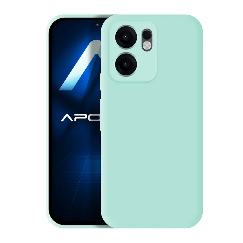 Capa Apokin em Silicone Suave para Oppo Reno 13 5G Azul - Imagem 3