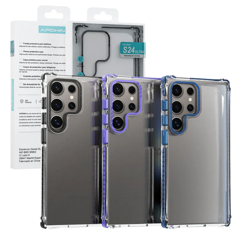 Capa Antichoque Apokin para Samsung Galaxy S24 Ultra Azul
