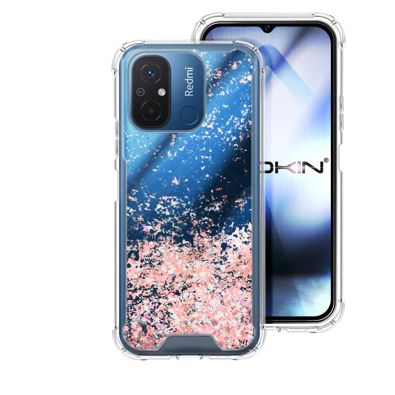 Capa de Gel Apokin para Xiaomi Redmi 12C Transparente Azul - Imagem 3