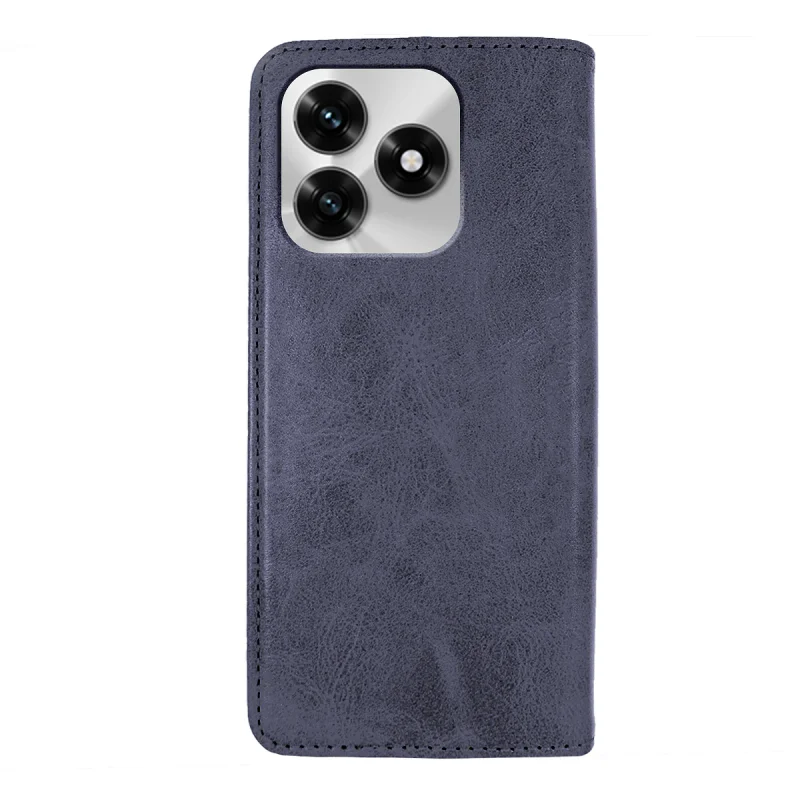 Capa Livro Apokin para Honor X5C e X5C Plus em Polipele com Porta-cartões Azul - Imagem 3