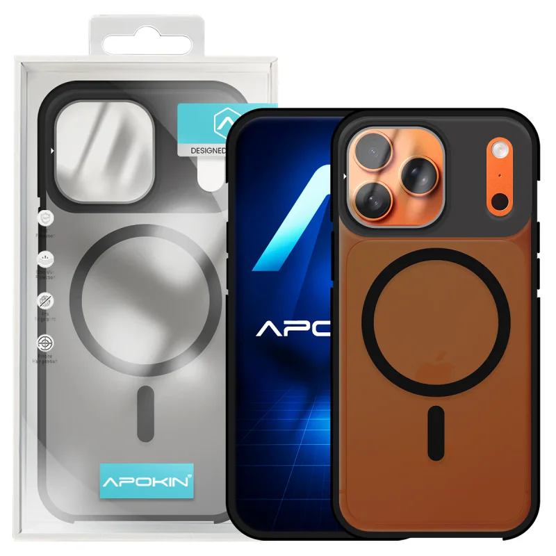 Capa Apokin para iPhone 17 Pro Smoked com MagSafe e Proteção de Câmara Variedade de cores - Imagem 5