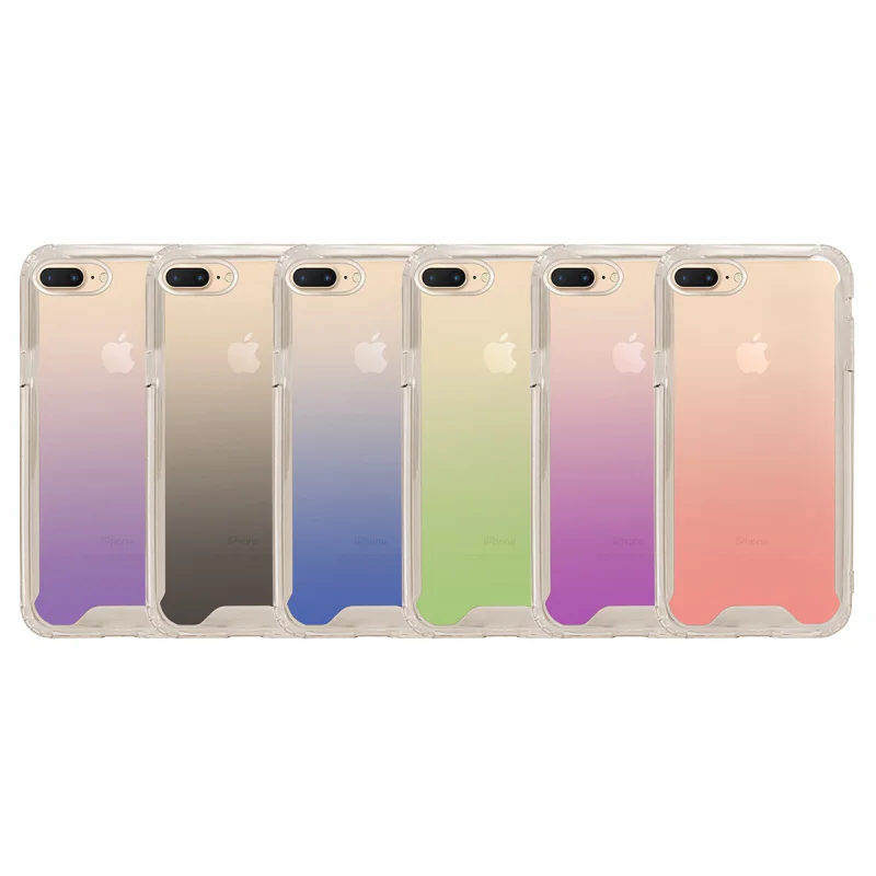 Capa Apokin para iPhone 7 Plus e 8 Plus Antichoque Cores Degradé Diversos - Imagem 1