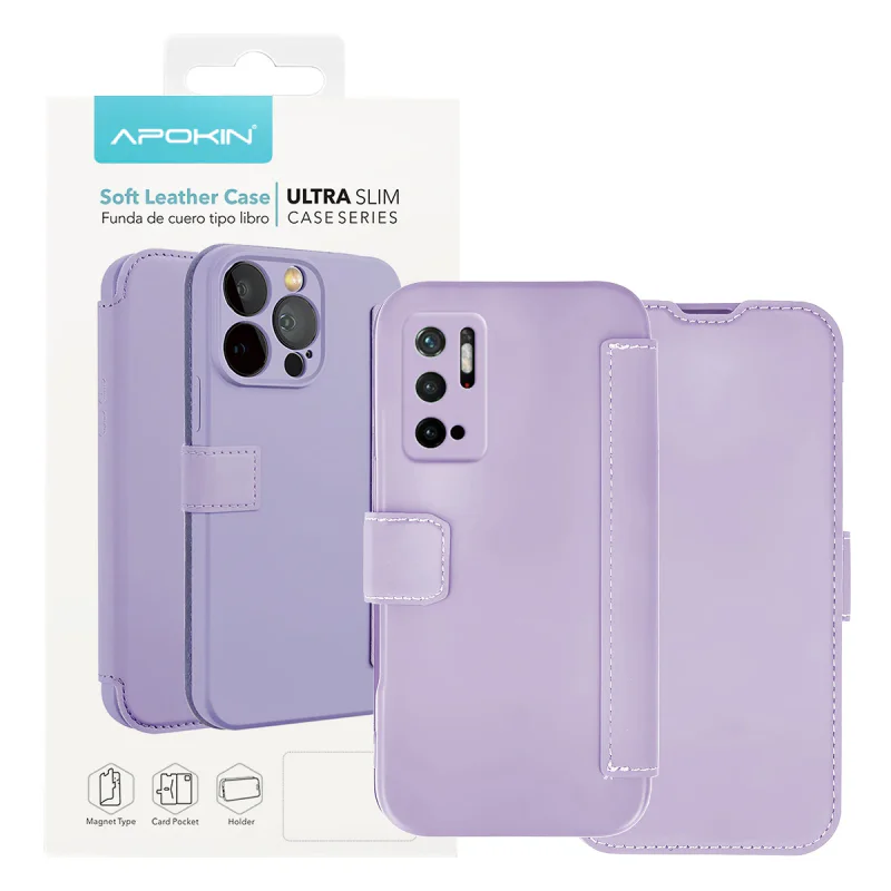 Capa Apokin para Xiaomi Redmi Note 10 5G Silicone Efeito Pele Preto - Imagem 2