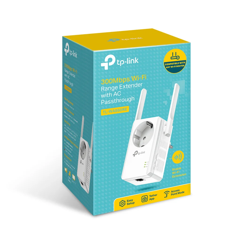 Repetidor Wi-Fi TP-Link TL-WA860RE N300 300Mbps com Tomada de Passagem e 2 Antenas - Imagem 5
