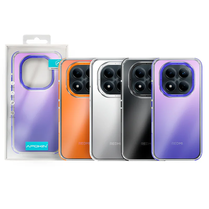 Capa Apokin para Xiaomi Redmi Note 15 4G/5G Camaleão Lilás