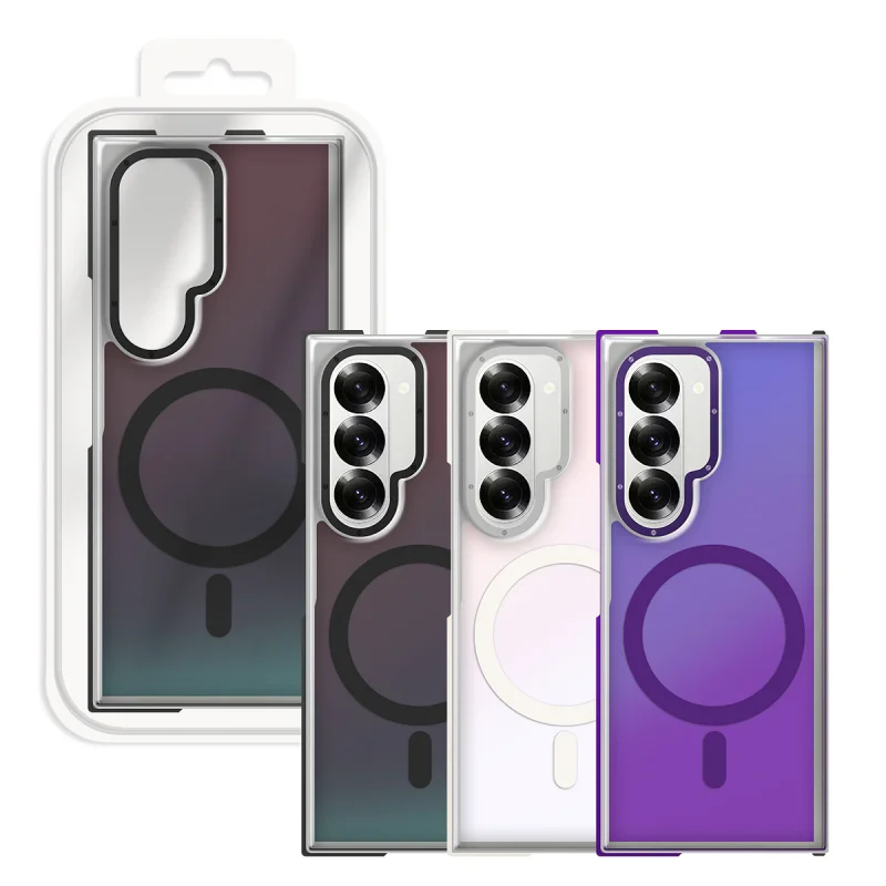 Capa Apokin Camaleão para Samsung Galaxy Z Fold 7 com MagSafe Cor: Prata - Imagem 2