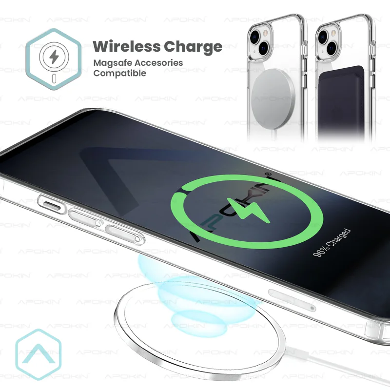 Capa Apokin para iPhone 11 Transparente Premium com MagSafe Transparente - Imagem 5