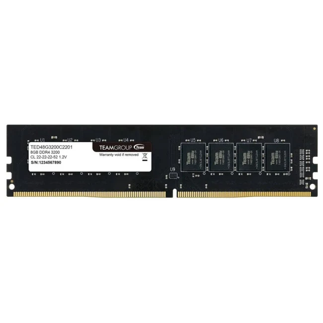 Memória RAM Desktop TEAMGROUP Elite 8GB DDR4 3200MHz CL22 - Imagem 1
