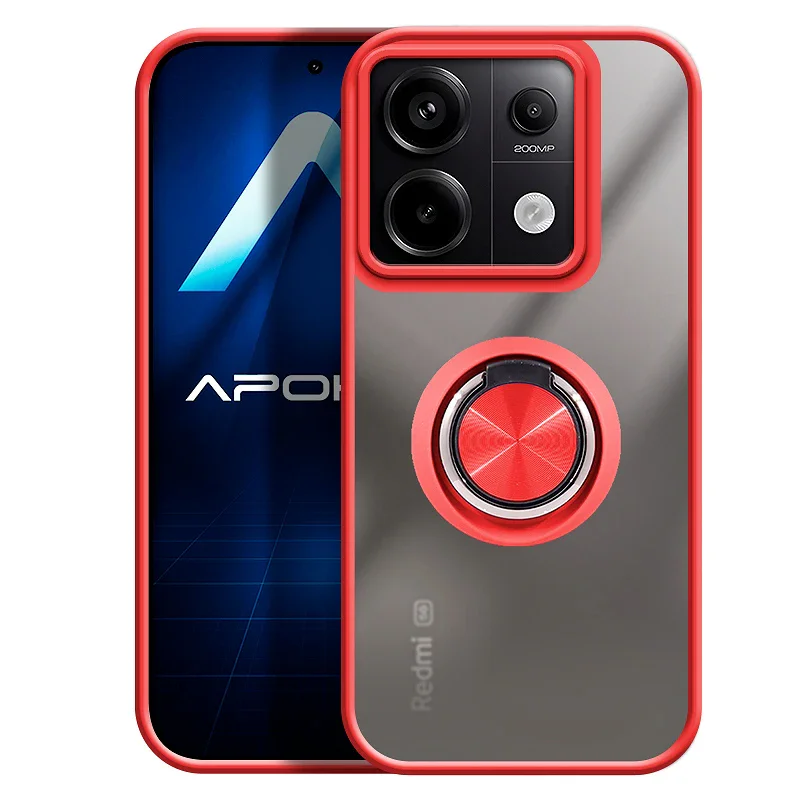 Capa Apokin Gel Fumada com Suporte e Íman para Xiaomi Redmi Note 13 Pro 5G Azul - Imagem 2