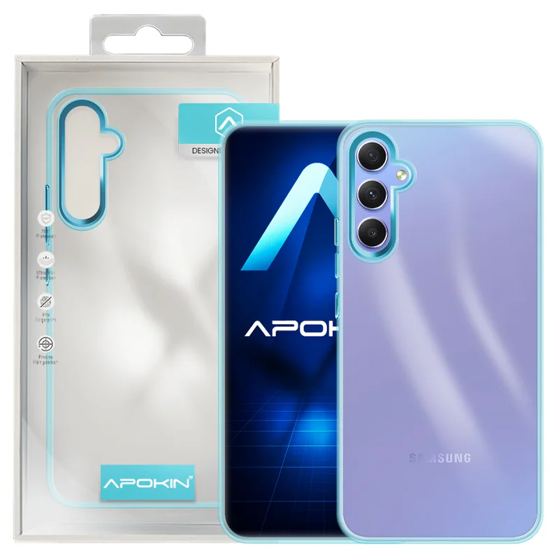 Capa Acrílica Apokin para Samsung Galaxy A05s Transparente Lilás - Imagem 6