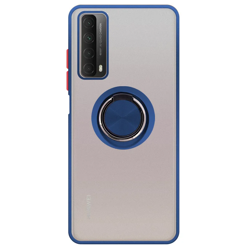 Capa de Gel Apokin Magnética com Suporte Fumada para Huawei P Smart 2021 Azul - Imagem 2