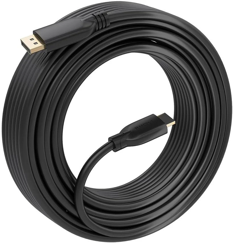 Cabo Conversor Aisens DisplayPort para HDMI 4K 10 m Preto