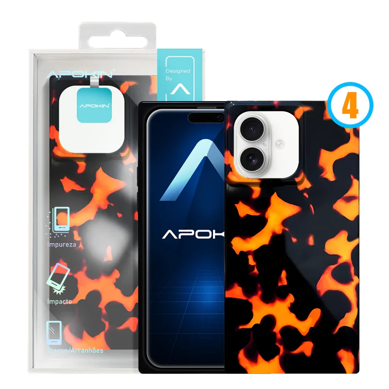 Capa Apokin para iPhone 16 Metalizada com Desenho e MagSafe 3 - Imagem 6