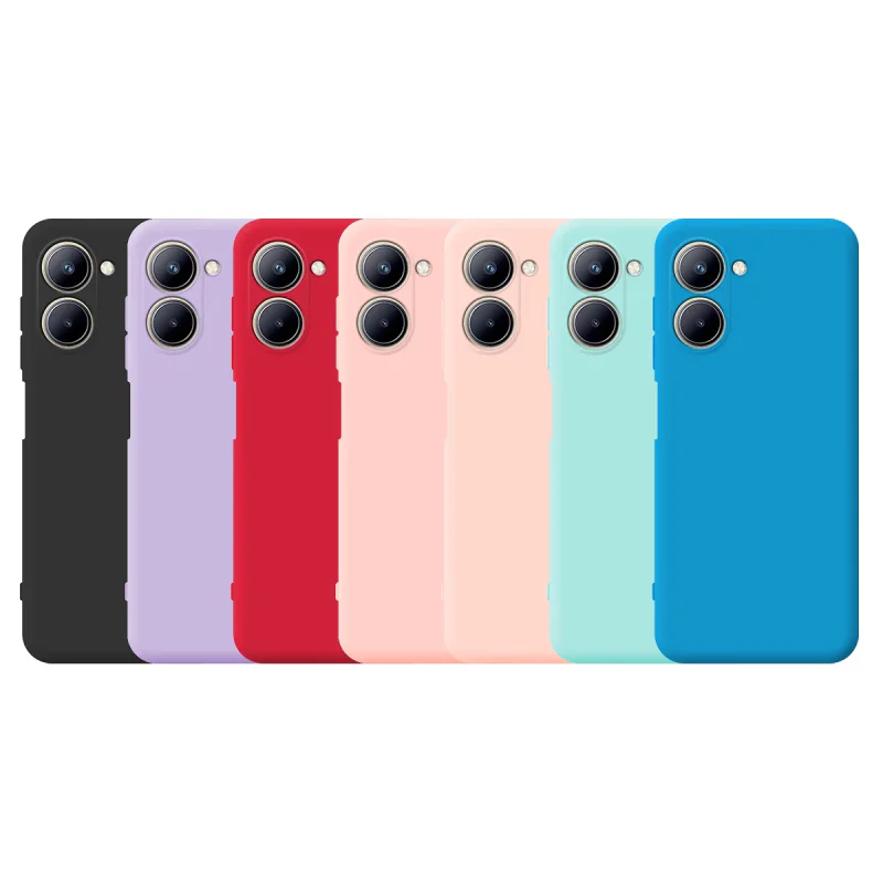 Capa Apokin para Realme C33 Silicone Macio com Proteção de Câmara 3D Lilás