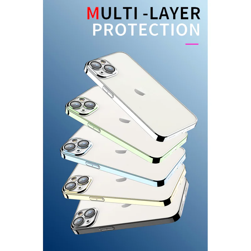 Capa Rígida com Contorno Cromado para iPhone 12 Prata - Imagem 2