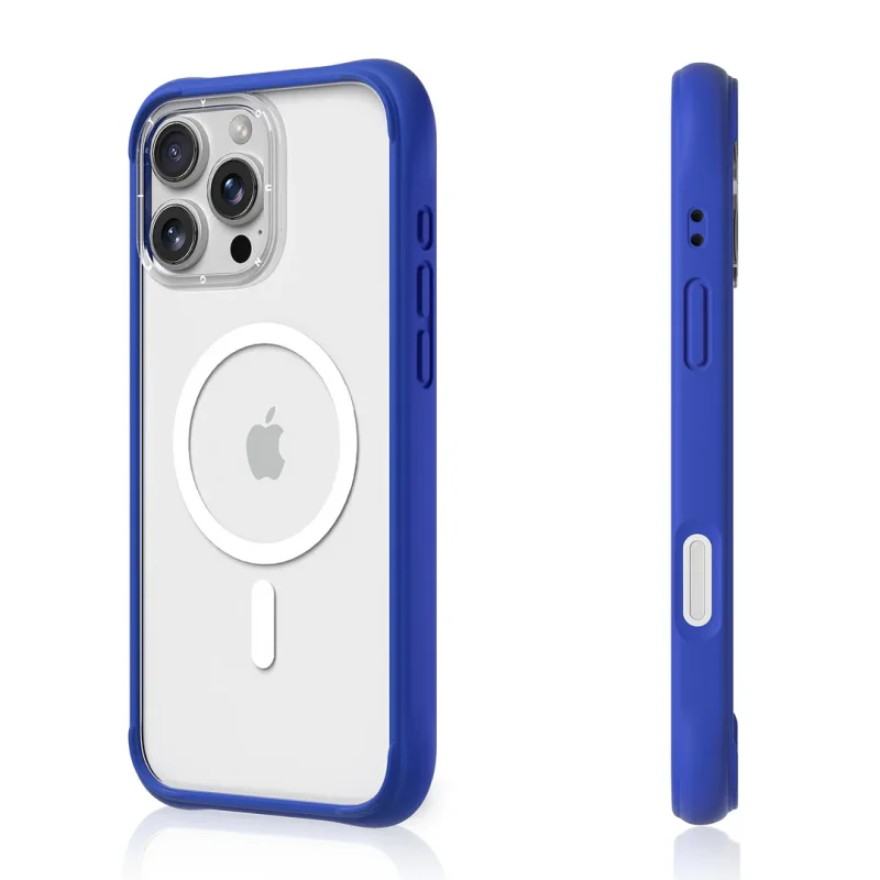 Capa Apokin Youngkit Série II Dinâmica Transparente Magnética para iPhone 16 Pro Azul - Imagem 2