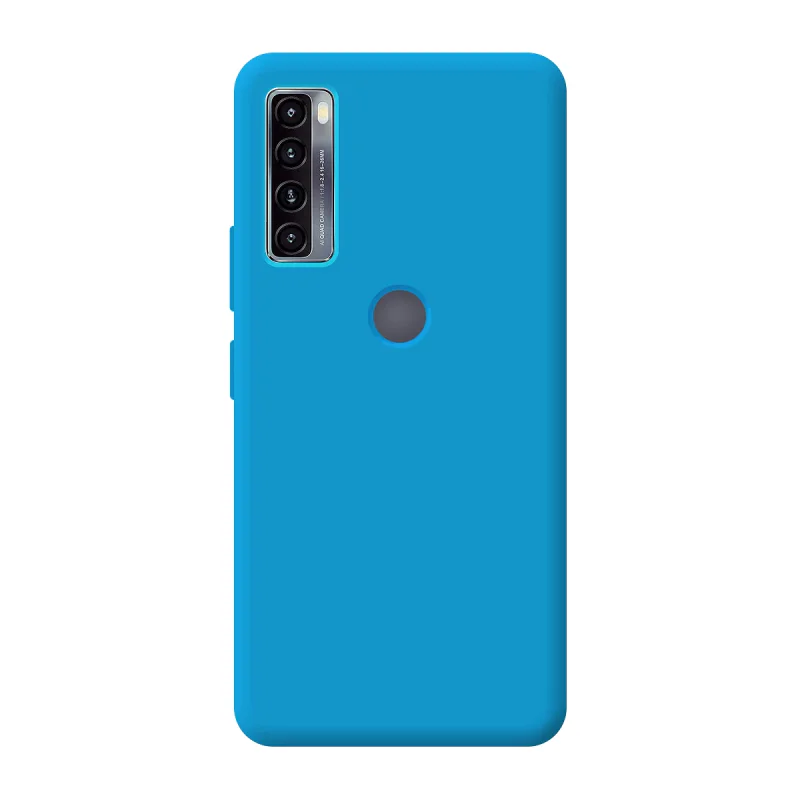 Capa Apokin para TCL 20 SE em Silicone Suave com Proteção de Câmara 3D Preto - Imagem 2