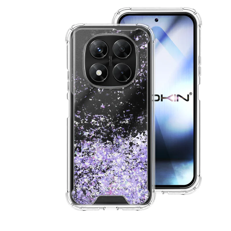 Capa Apokin para Xiaomi Redmi Note 14 Pro 5G / Poco X7 em Gel com Purpurina Variedade de Cores - Imagem 2