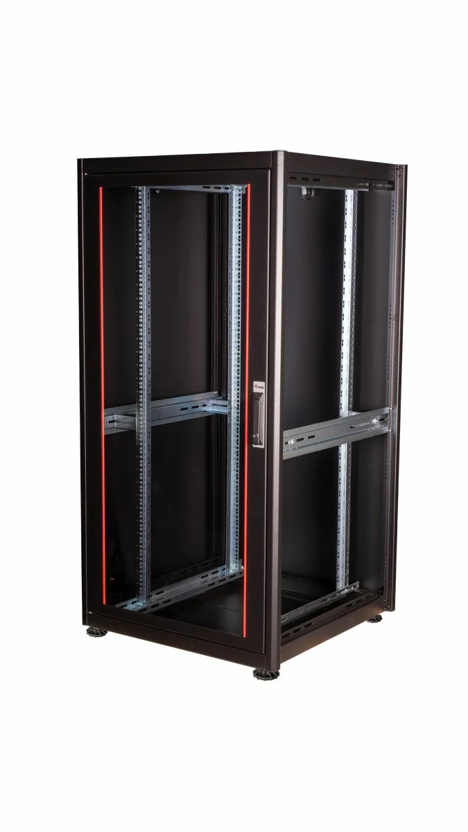 Bastidor de Chão Equip Basic Flex 19" 32U 800x800mm Preto RAL9005 com Porta de Vidro - Imagem 1