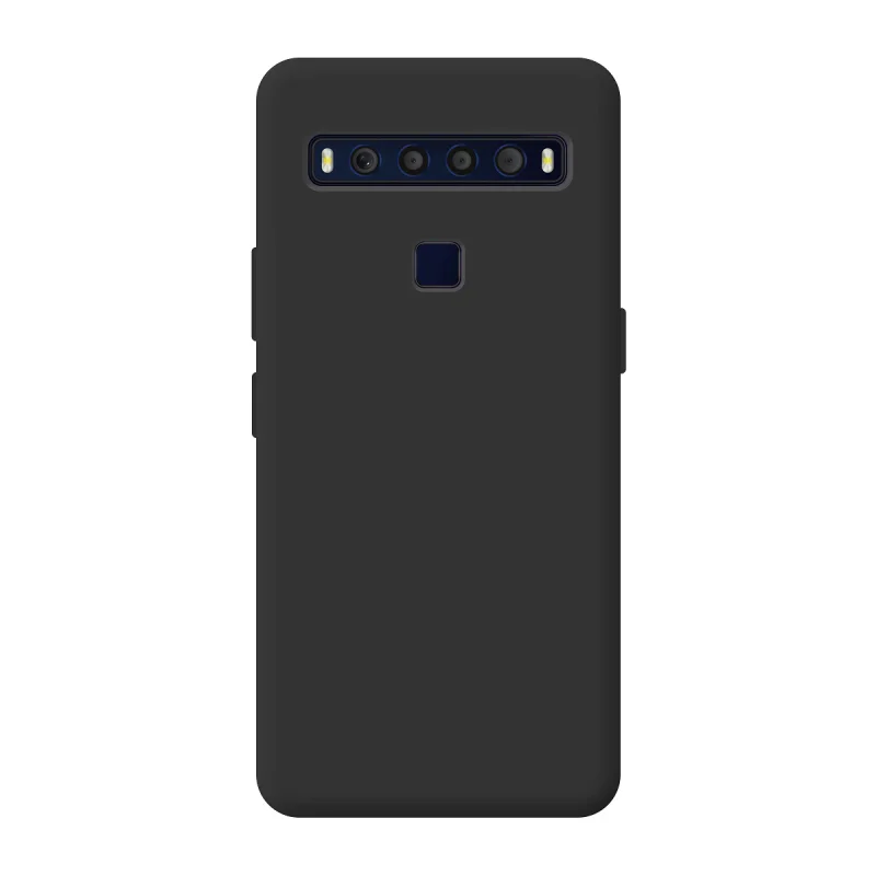 Capa Apokin para TCL 10L em Silicone Macio com Proteção de Câmara 3D Vermelho - Imagem 6