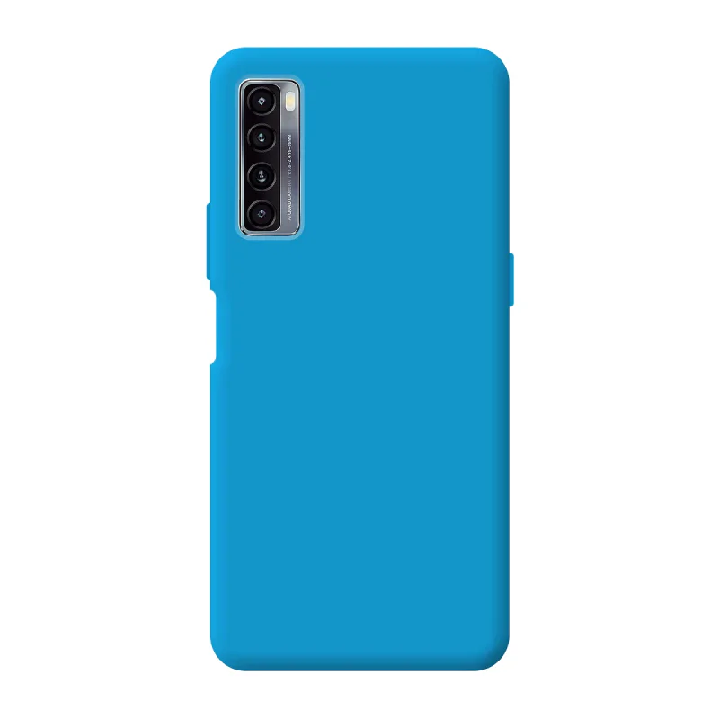 Capa Apokin para TCL 20L / 20L Plus Silicone Macio com Proteção de Câmara 3D Vermelho - Imagem 2