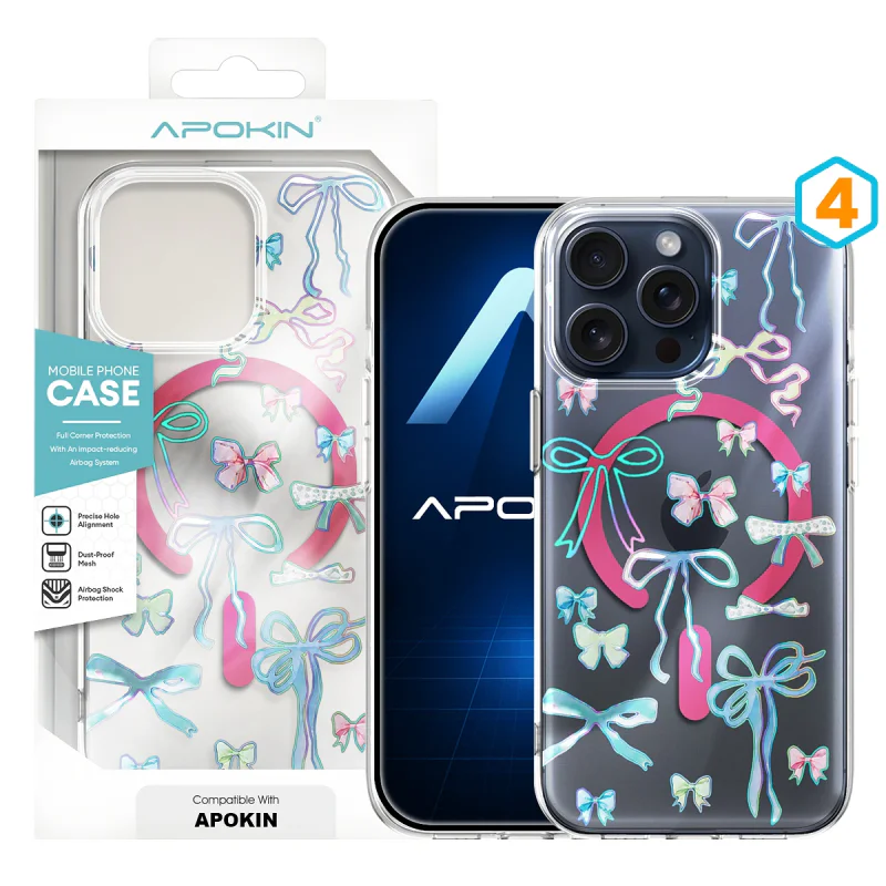 Capa Apokin para iPhone 15 Pro Max Silicone com MagSafe e Desenho 1 - Imagem 5