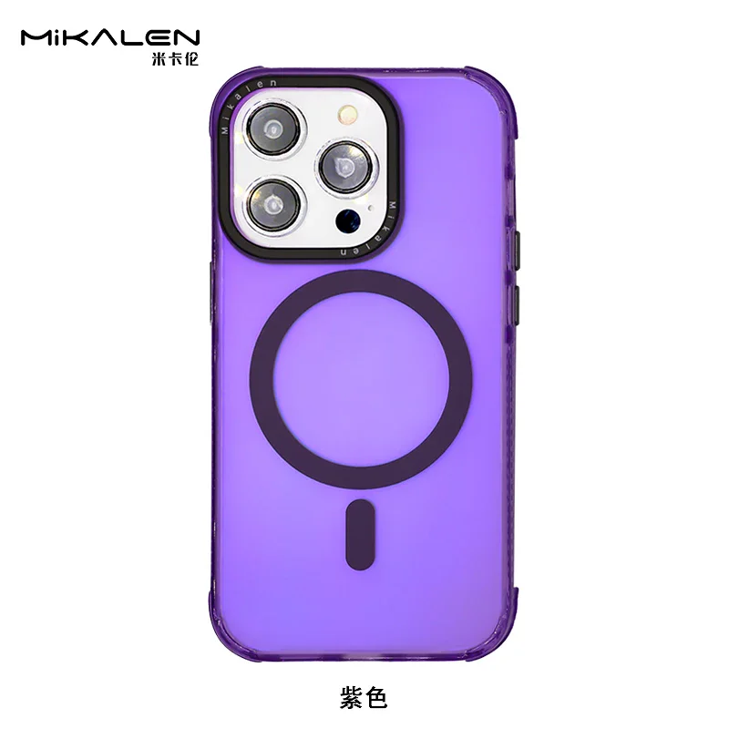 Capa Apokin Mikalen Flúor com MagSafe para iPhone 15 Pro Variedade de cores - Imagem 4