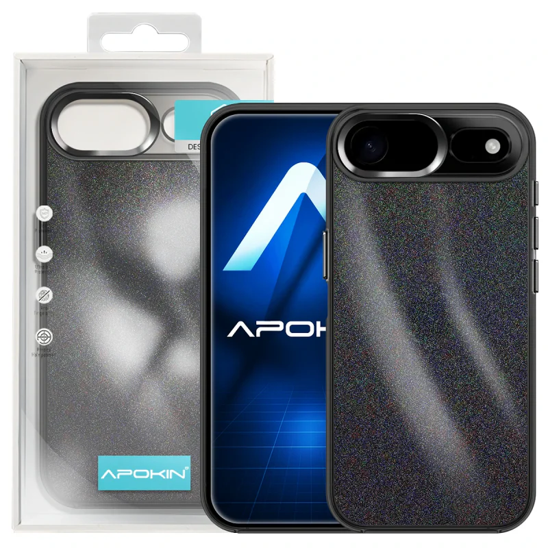 Capa Apokin para iPhone 17 Air Acrílica com Purpurina Rosa - Imagem 6
