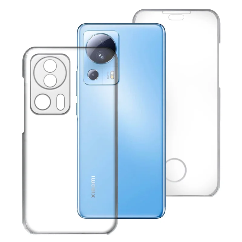 Capa Apokin para Xiaomi 13 Lite Dupla 360 Graus Silicone Transparente - Imagem 1