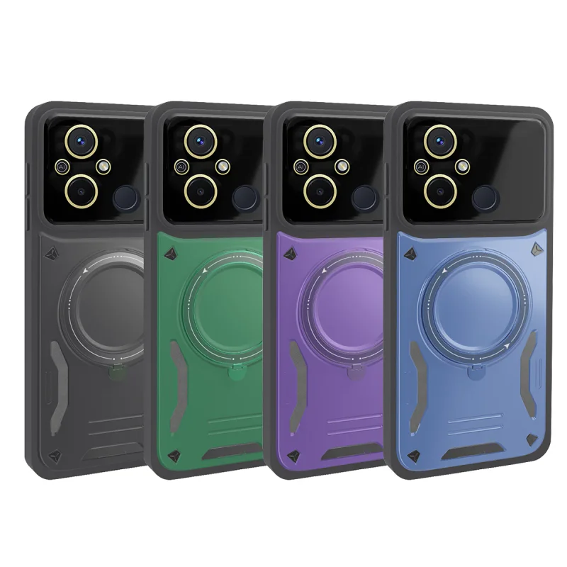 Capa Apokin para Xiaomi Redmi 12C Antichoques com Apoio Preto - Imagem 1