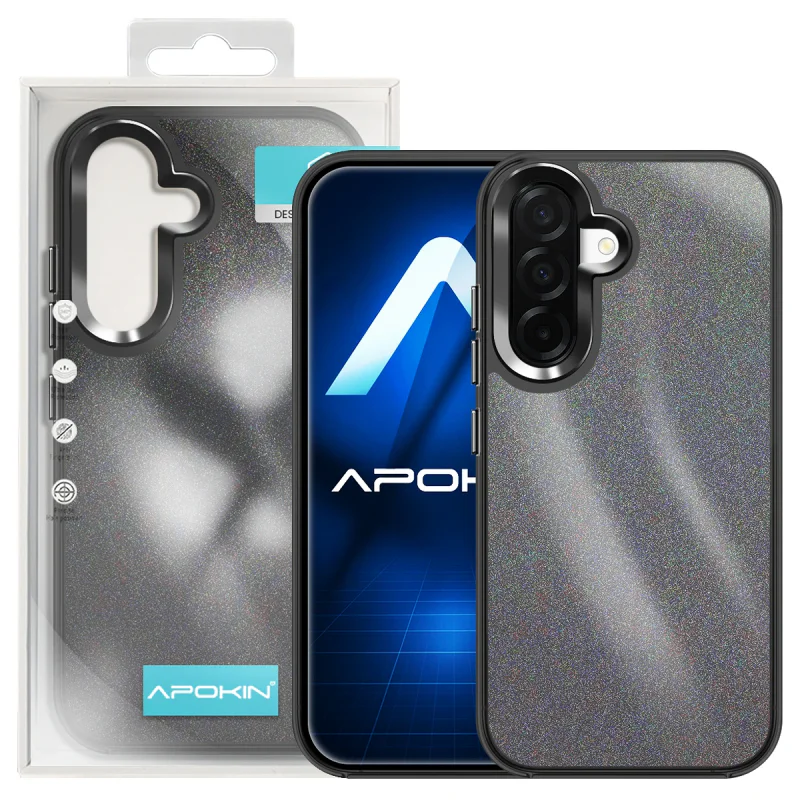 Capa Acrílica Apokin para Samsung Galaxy A26 com Purpurina Rosa - Imagem 6