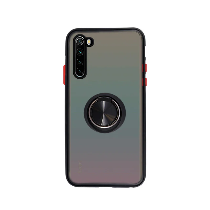 Capa Apokin para Xiaomi Redmi Note 8 Gel Fumado com Suporte Azul - Imagem 3
