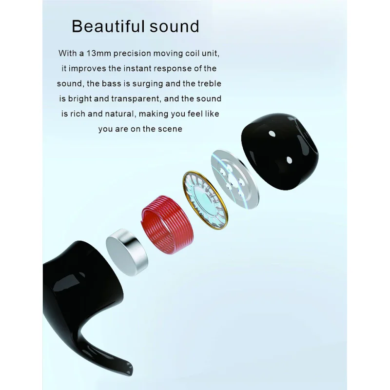 Auriculares Desportivos Sem Fios Apokin Bavin BS02 Lilás - Imagem 5