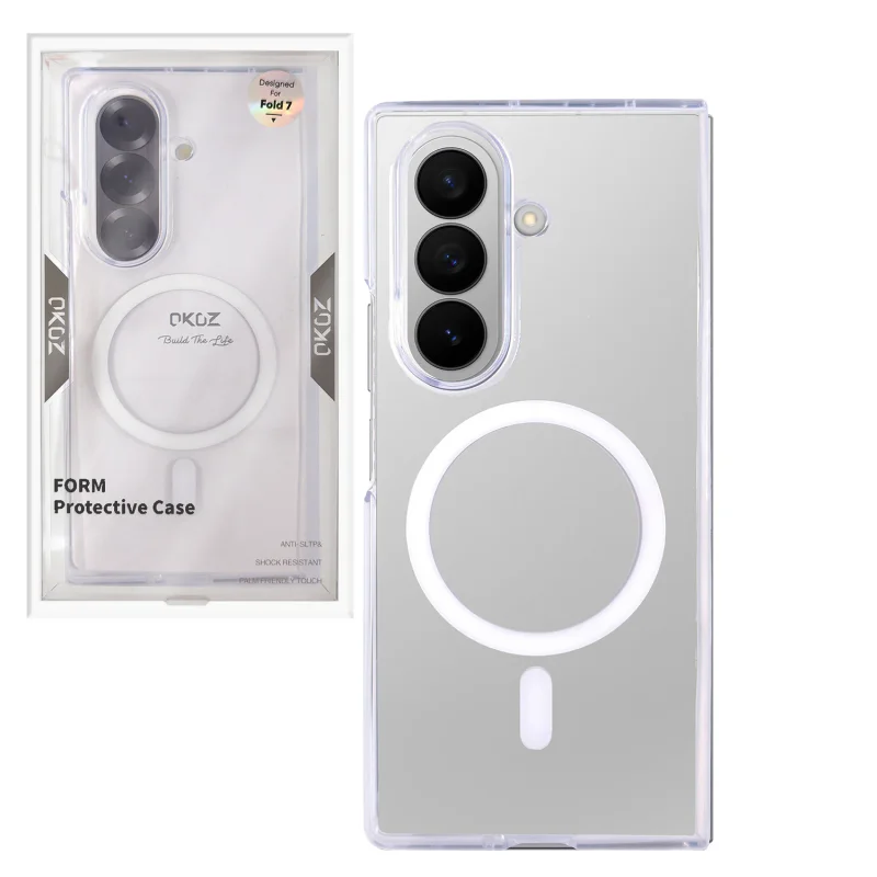Capa Apokin para Samsung Galaxy Z Fold 7 Dobrável com MagSafe Transparente - Imagem 1