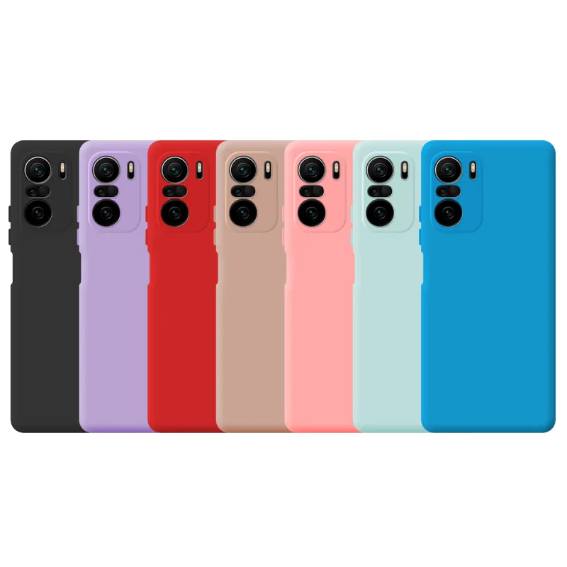 Capa Apokin para Xiaomi Mi 11i / Poco F3 / Redmi K40 Pro Silicone Macio com Proteção 3D Azul Turquesa - Imagem 1