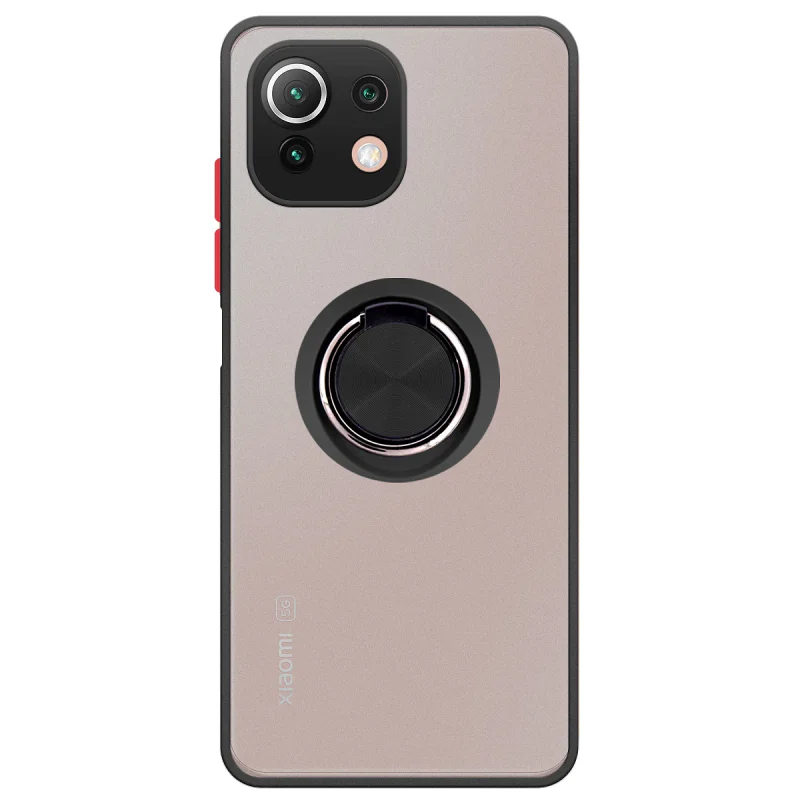 Capa Apokin para Xiaomi Mi 11 Lite em Gel Magnética com Suporte Fumada Preto - Imagem 4