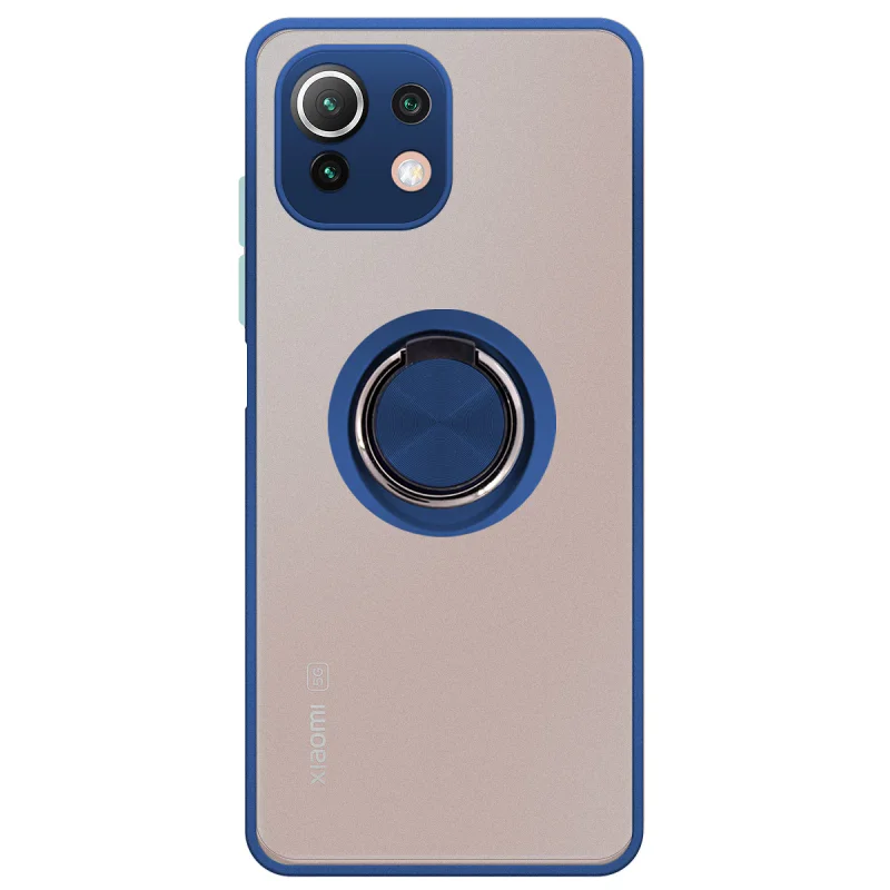 Capa Apokin para Xiaomi Mi 11 Lite em Gel Magnética com Suporte Fumada Preto - Imagem 2