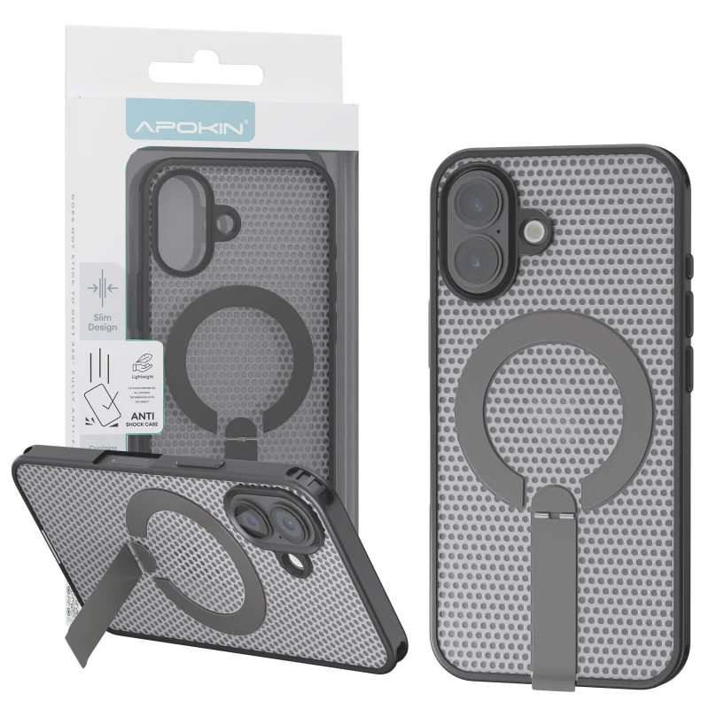 Capa Apokin para iPhone 17 com Dissipação de Calor Suporte e MagSafe - Imagem 1