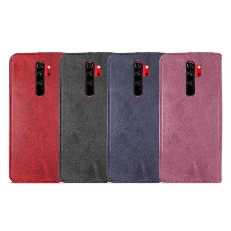 Capa com Porta-cartões Apokin para Xiaomi Redmi Note 8 Pro Pele Sintética Rosa