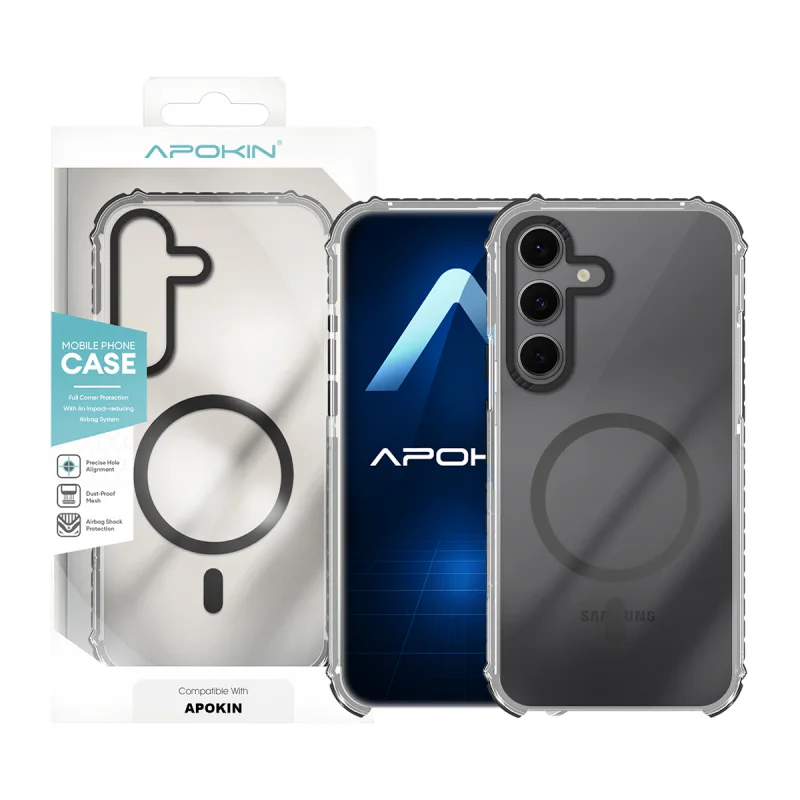 Capa Apokin Rock para Samsung Galaxy S24 com MagSafe Preto - Imagem 2
