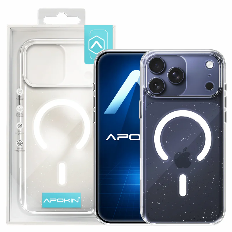 Capa Apokin para iPhone 15 Transparente Transparente - Imagem 1