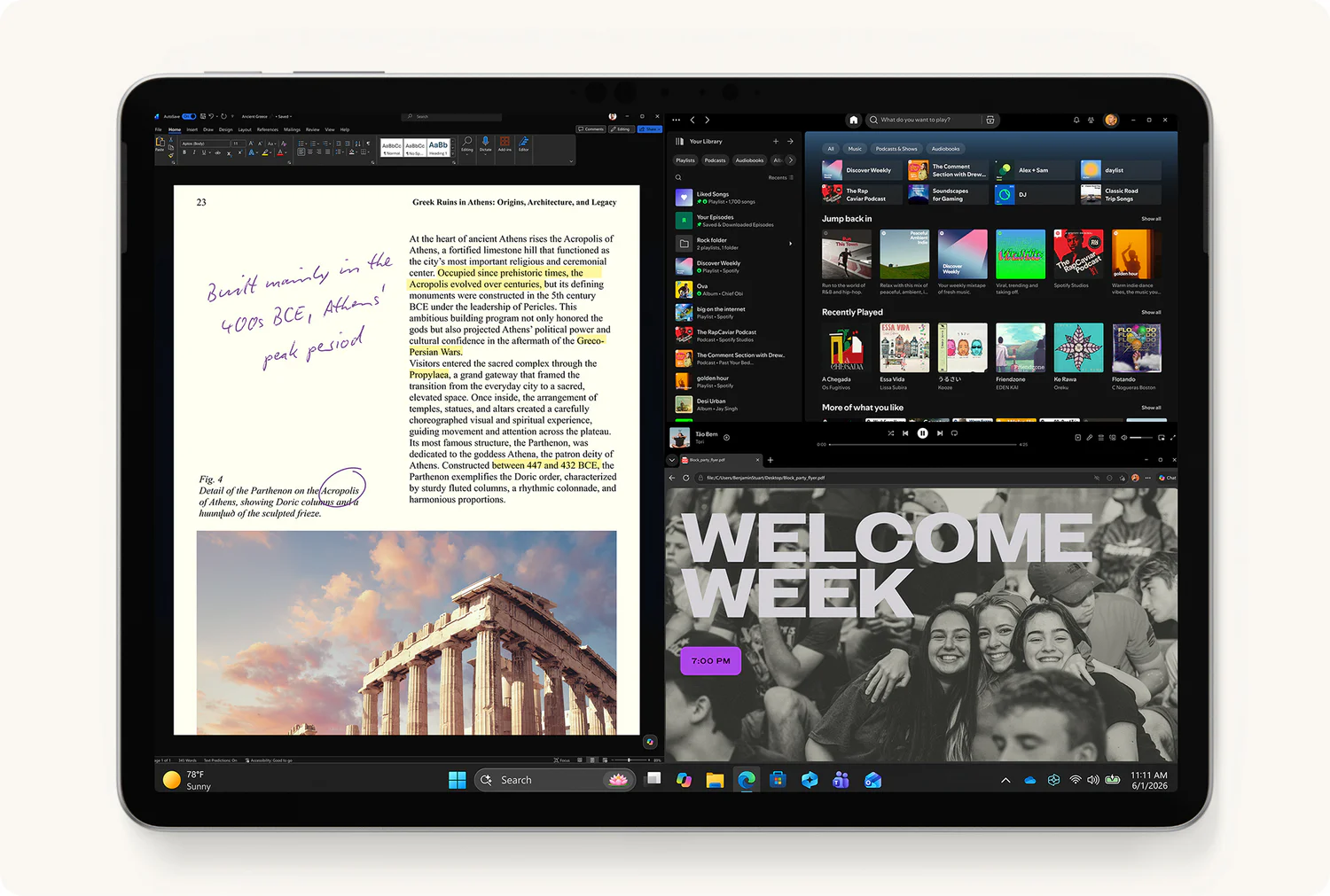 Microsoft Surface Pro 12" (2.ª Edição) 2 em 1 Snapdragon X2 Plus 16GB 256GB 5G Wi-Fi 7 Platina - Imagem 4
