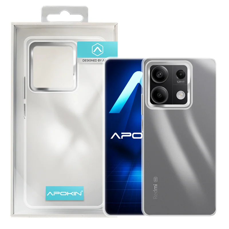Capa Apokin para Xiaomi Redmi Note 13 5G Acrílica Transparente Preto - Imagem 3