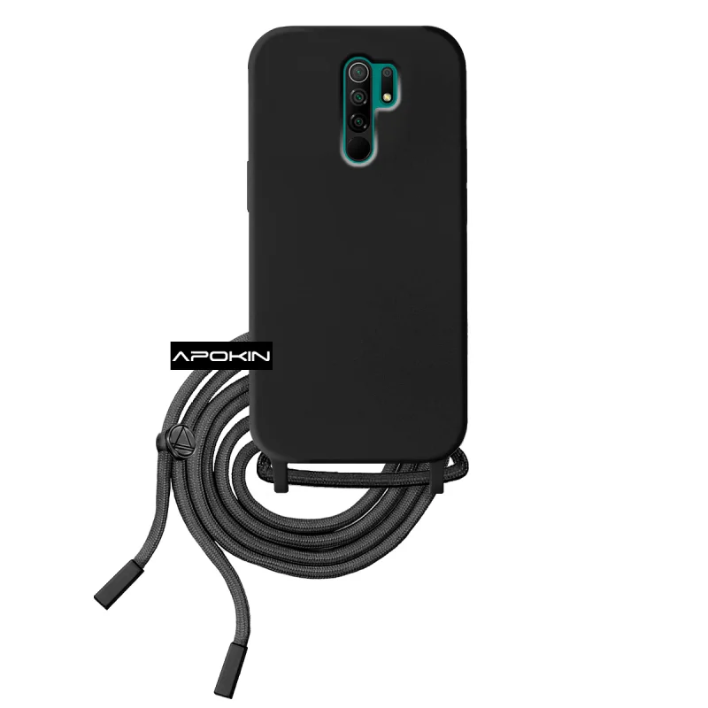 Capa de Silicone com Cordão Xiaomi Redmi 9 Lilás - Imagem 6