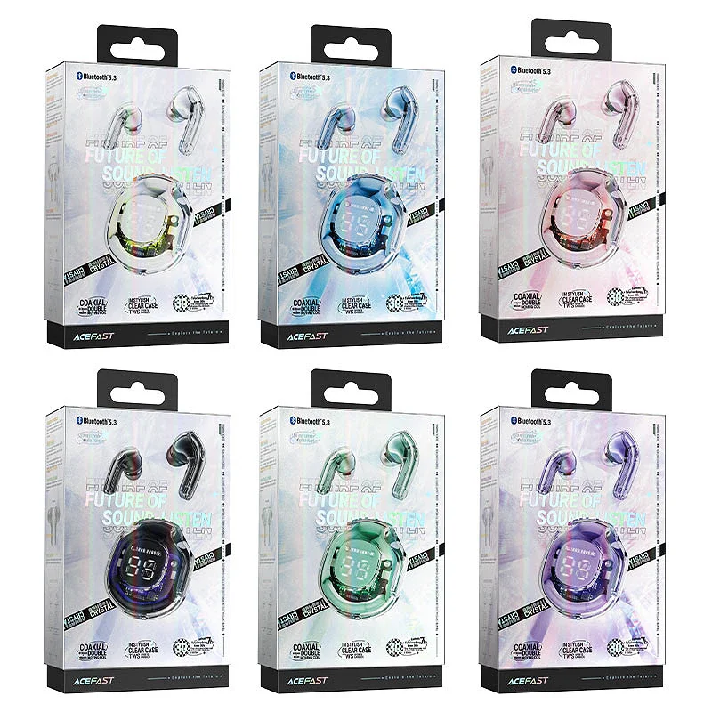 Auriculares Apokin Acefast T8 Bluetooth 5.3 com Cancelamento de Ruído Rosa - Imagem 5