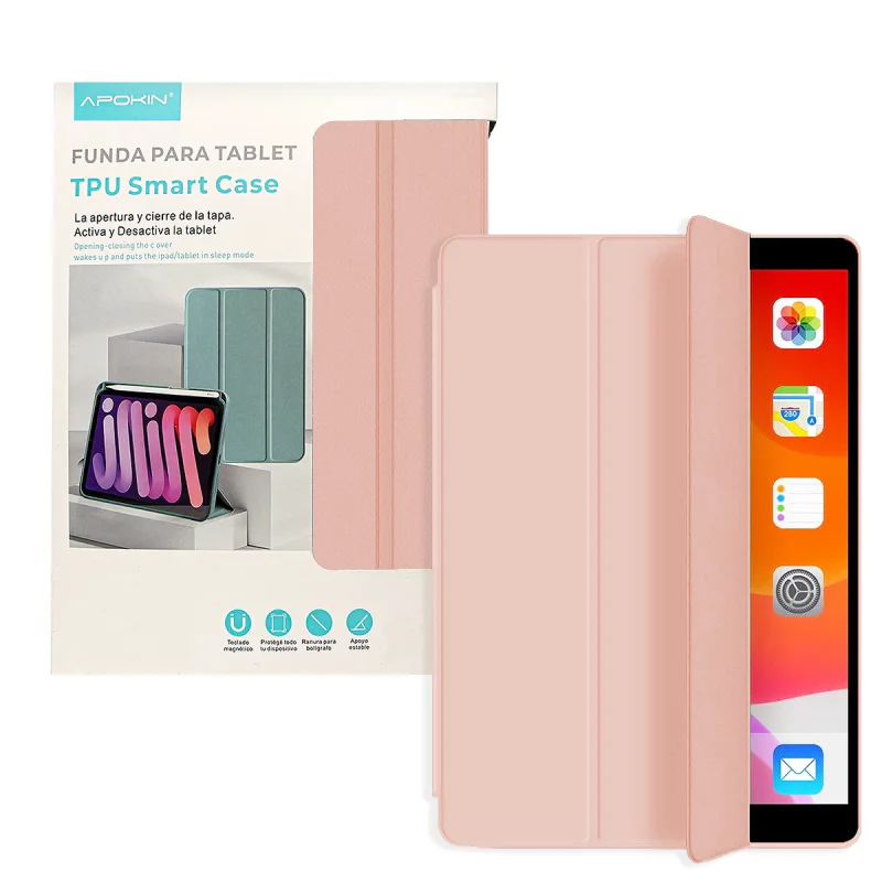 Capa Smart Cover Apokin V2 para Samsung Galaxy Tab S9 com Suporte para Caneta Rosa claro - Imagem 6