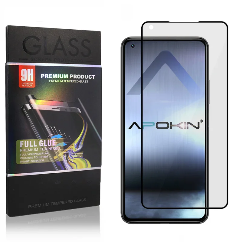 Película de Vidro Temperado Curvo Apokin Cola Total para Xiaomi Mi 11 / Mi 11 Pro Transparente