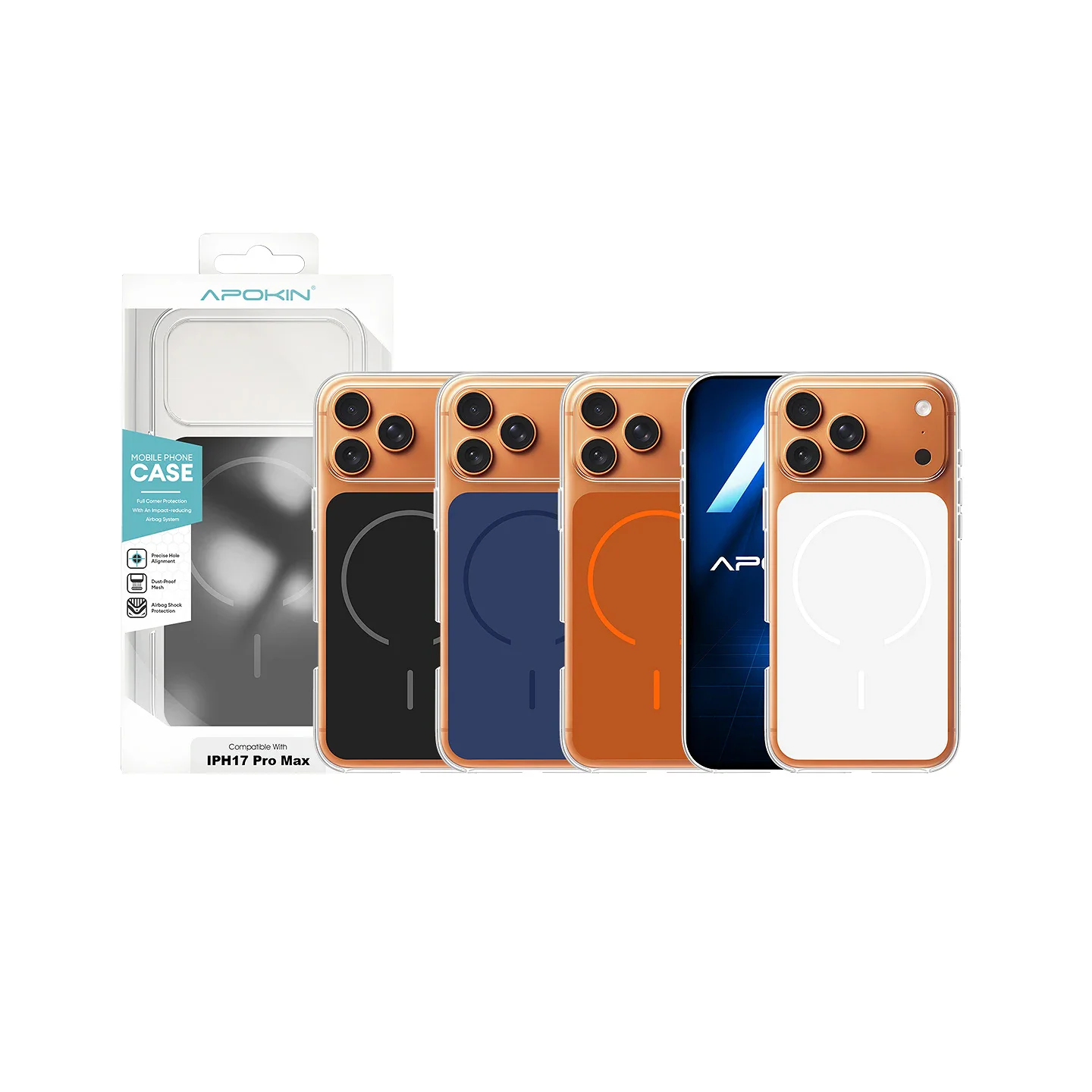 Capa MagSafe Apokin Magca para iPhone 17 Pro Max Várias Cores - Imagem 1