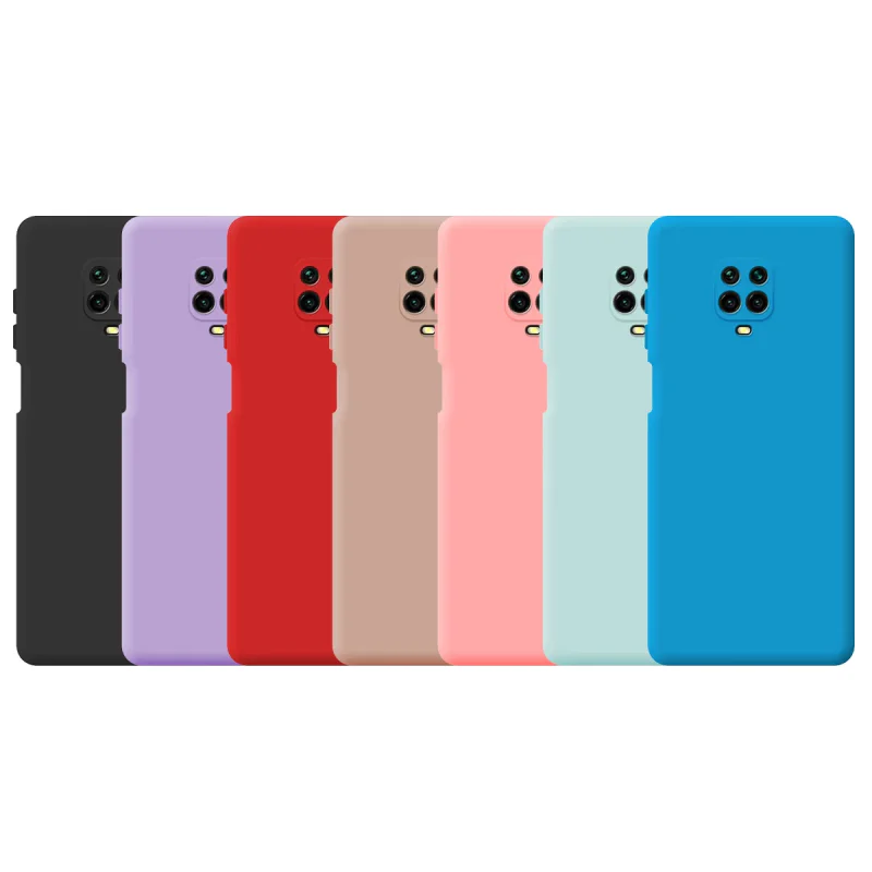 Capa de Silicone Apokin com Proteção de Câmara 3D para Xiaomi Redmi Note 9S / 9 Pro Variedade de cores