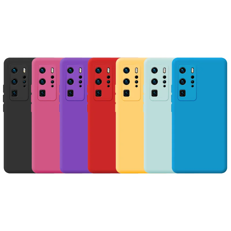 Capa Apokin para Huawei P40 Pro Silicone Macio com Proteção de Câmara 3D Variedade de cores